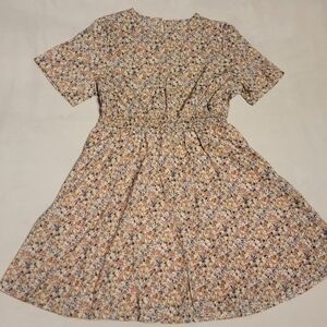 Floral print empire waist dress size XL